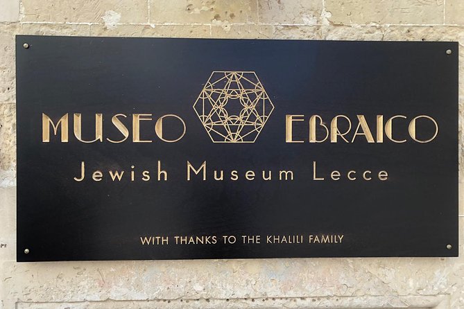 Jewish Museum Lecce - 45 Minutes Private Guided Tour - Tour Inclusions
