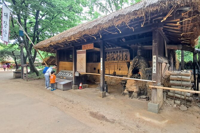 Korean Folk Village & Hanbok Experience & Korean Sauna