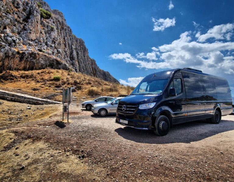 Lavrion Port & Marina to Athens City VIP Mercedes Minibus