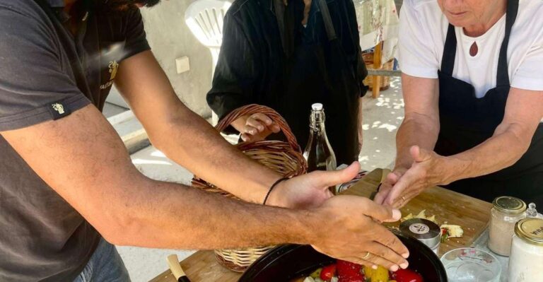 Melanes: Naxos Perivoli Farm & Cooking Class With Wood Fire