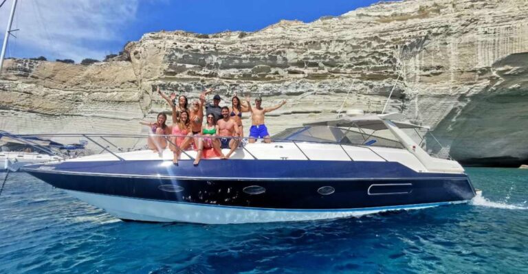 Milos: Private Motor Yacht Cruise to Kleftiko-Sykia