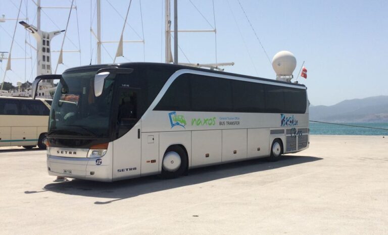 Naxos: Highlights Bus Tour With Free Time for Lunch and Swim