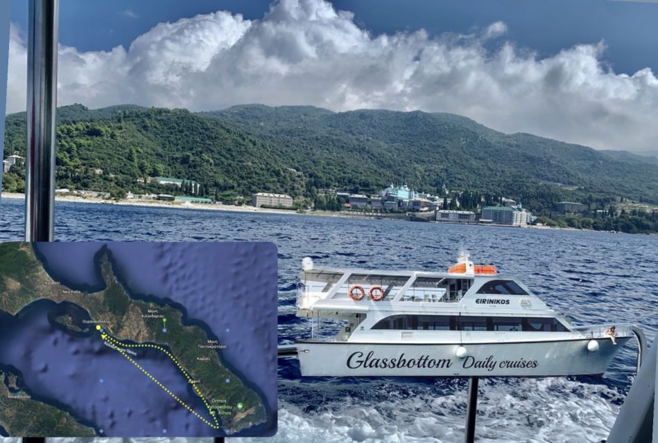 Ouranoupoli: Mount Athos Sightseeing Glass-Bottom Boat Tour - Cruise Details and Inclusions