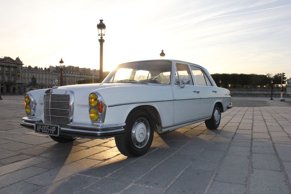 Paris: 2.5-Hour Guided Vintage Car Tour and Wine Tasting - Tour Details