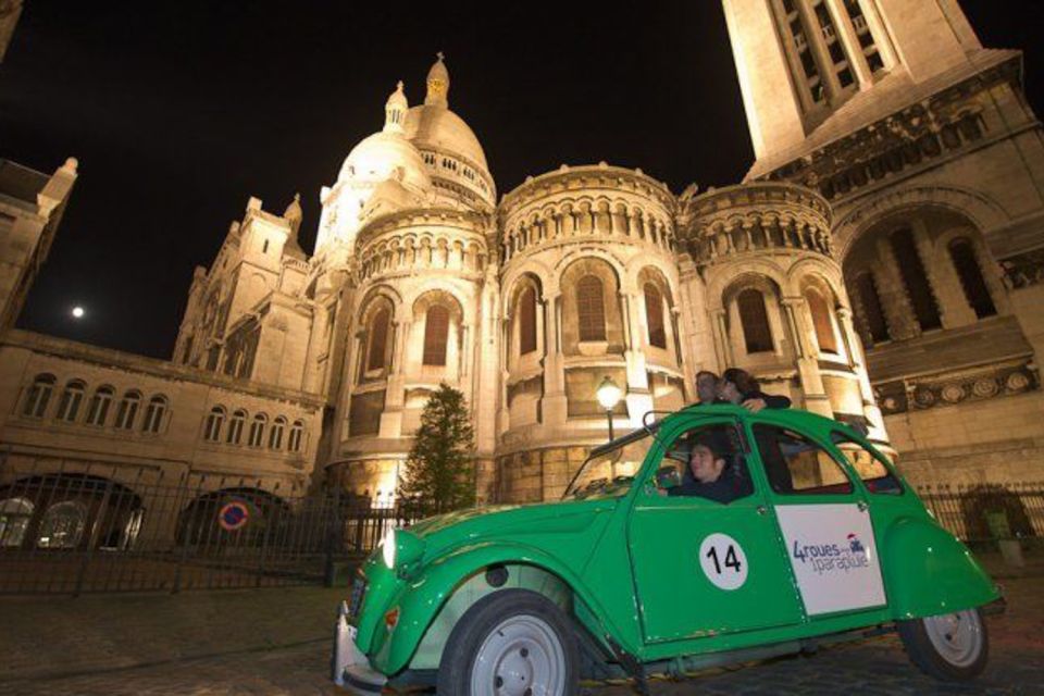 Paris: Private Guided City Tour at Night in Citroën 2CV - Tour Duration and Inclusions