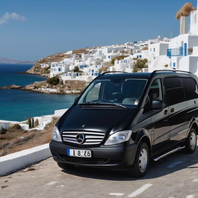 Private Transfer: Mykonos Port to Your Hotel With Mini Van