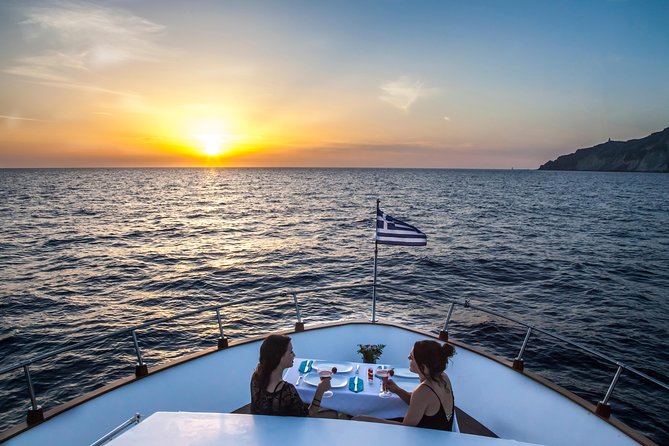 Santorini: Motor Yacht Sunset Cruise With 5-Course Dinner - Experience Highlights