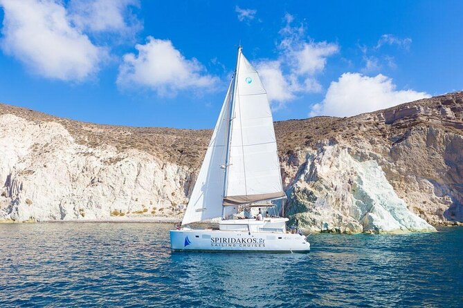 Semi-Private Luxury Santorini Catamaran Cruise With BBQ on Board and Drinks - Cruise Stops and Activities