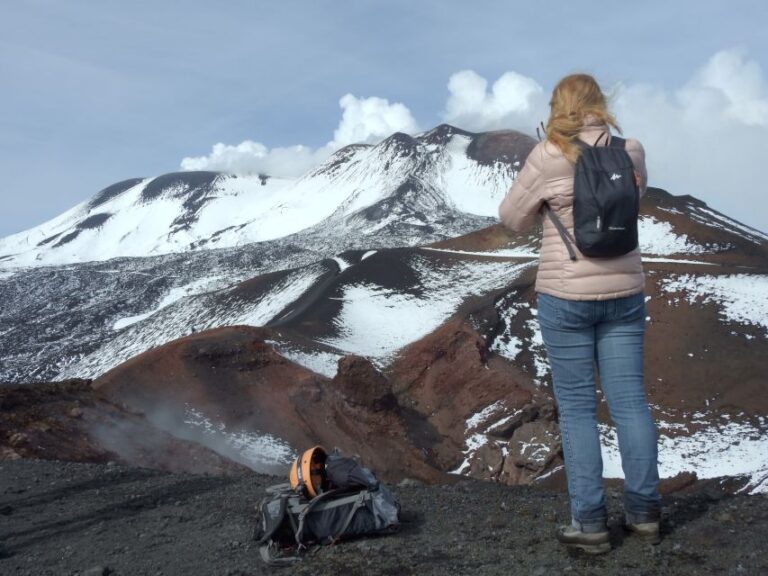 Taormina and Catania: Private Guided Etna Hike by Cable Car