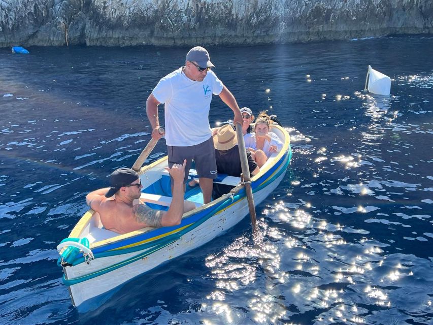 All Inclusive Blue Grotto Visit and Capri Private Boat Tour - Itinerary