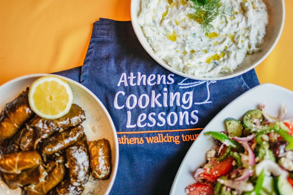 Athens: Discover Greek Food With a Class & 3-Course Dinner - Pricing and Duration