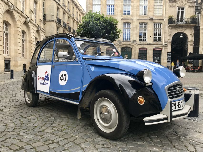 Bordeaux: Private Tour in a Citroën 2CV 1h30 - Activity Provider: 4 Roues Sous 1 Parapluie Bordeaux