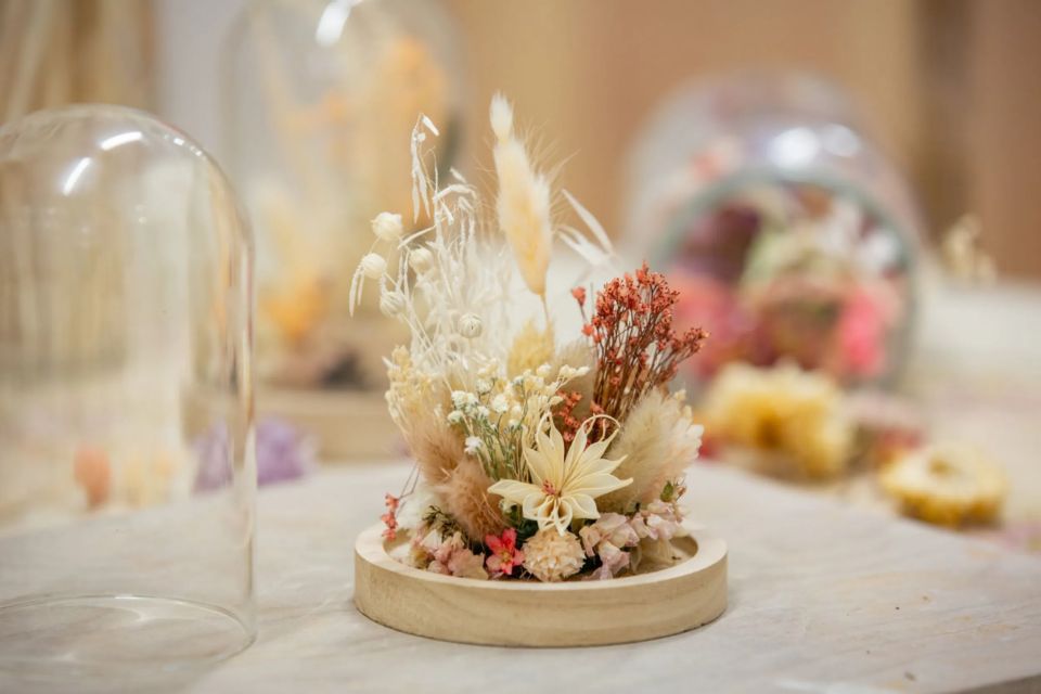 Create Dried Flower Bell Jar Workshop in Paris - Workshop Experience