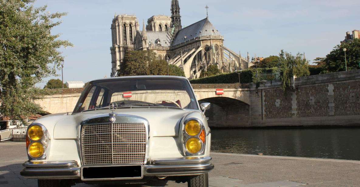 Paris: 2.5-Hour Guided Vintage Car Tour and Wine Tasting - Experience