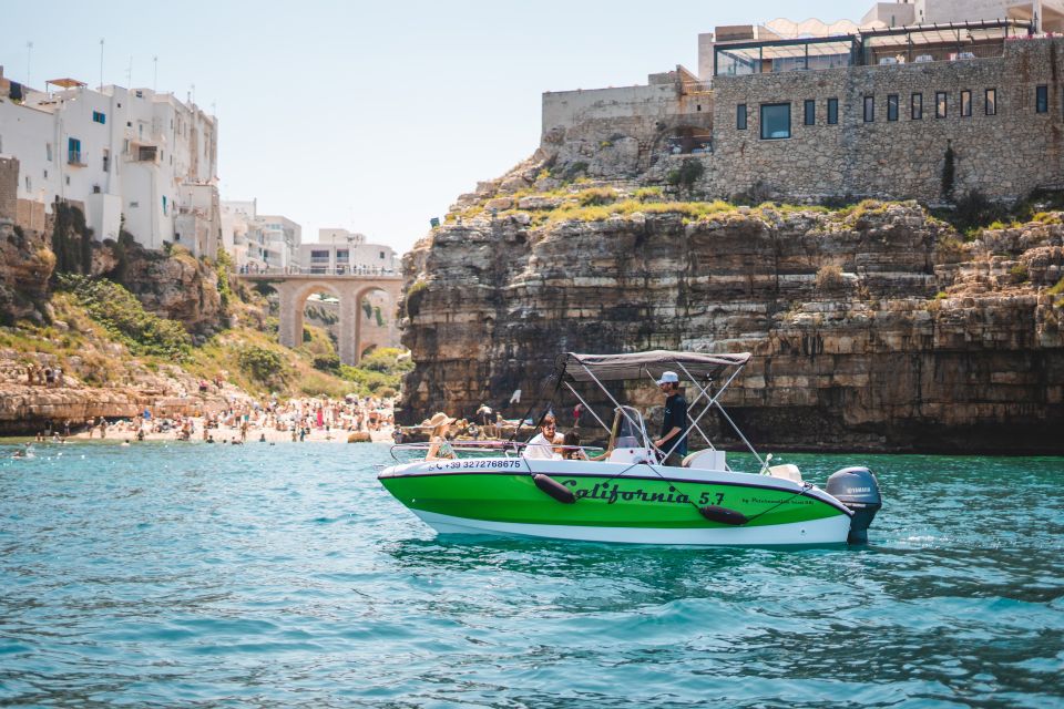 Polignano a Mare: Private Speedboat Cave Trip With Aperitif - Itinerary