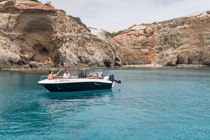 Private ELDORIS Boat Rental in Milos Agia Kiriaki GREECE - Inclusions