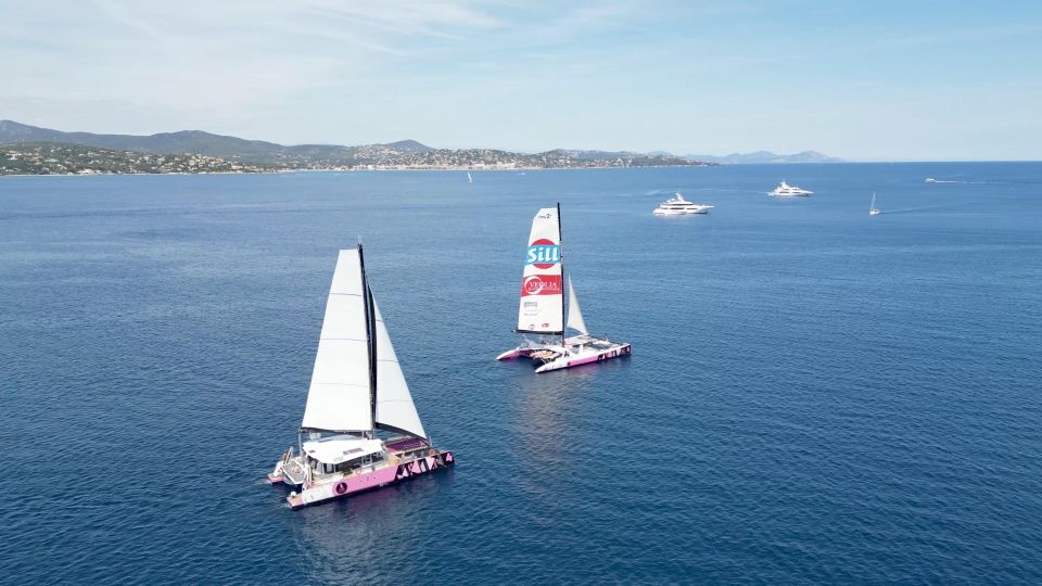 Saint Tropez: Evening Catamaran Party With Welcome Drink - Onboard Amenities and Entertainment