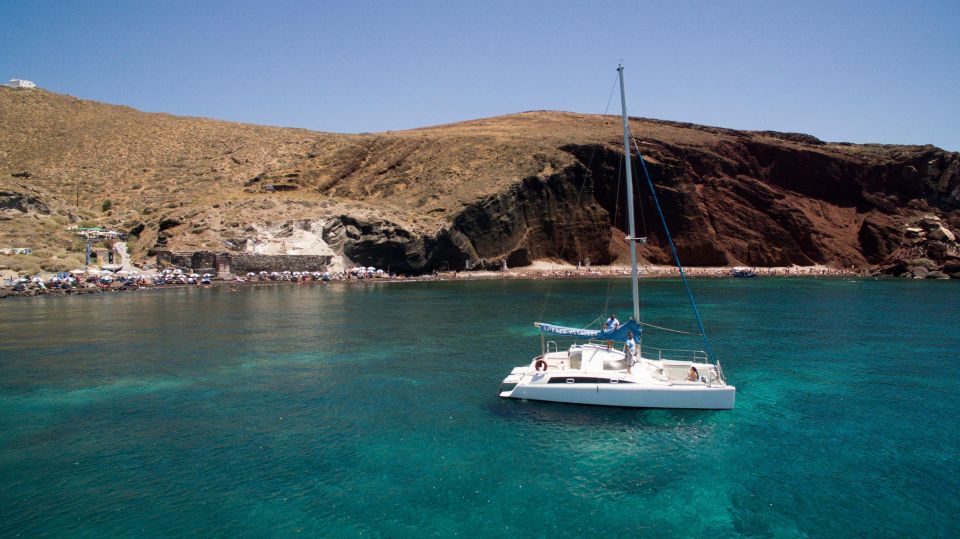 Santorini:Catamaran: Private Cruise With Food & Drinks - Important Information and Directions