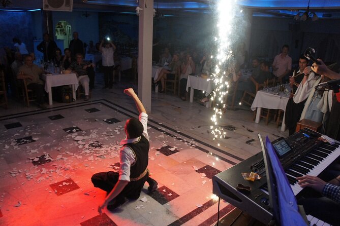 Traditional Greek Night Live Music & Dinner Show in Santorini - Experience Highlights