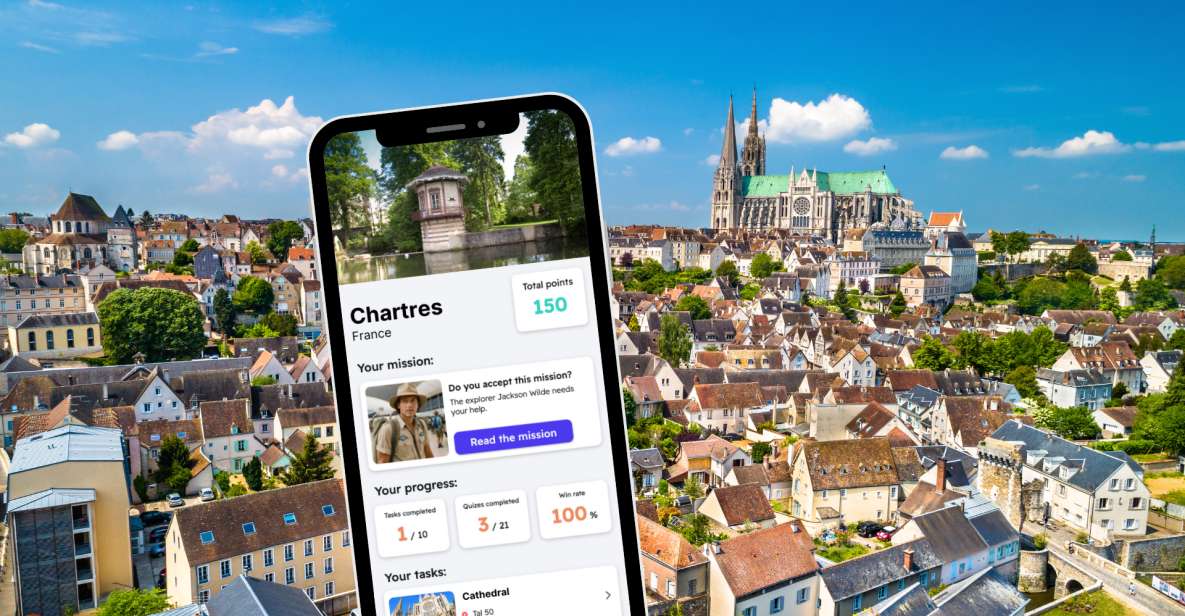 Chartres: City Exploration Game and Tour on Your Phone - Fun Quizzes and Surprising Facts