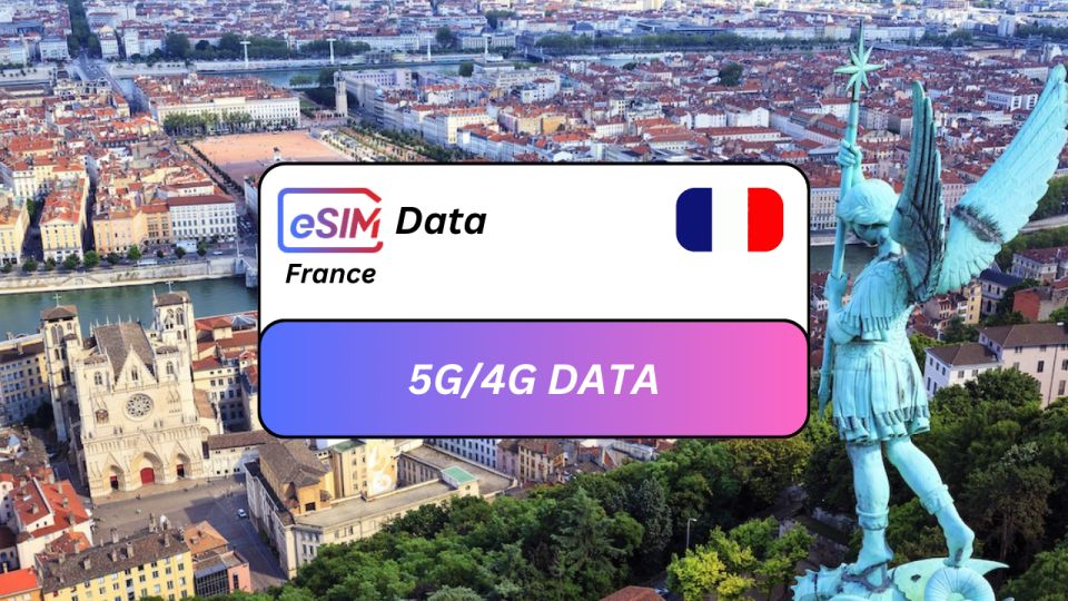 From Lyon: France Esim Roaming Data Plan for Travelers - Esim Activation and Coverage