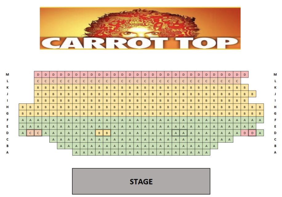 Las Vegas: Carrot Top at Luxor Hotel & Casino - Cancellation Policy