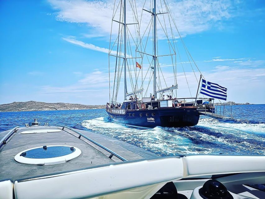 Mykonos: Rhenia Cruise and Delos Guided Tour With Transfers - Highlights