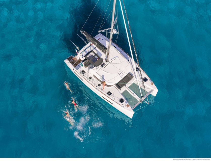 Mykonos: Rhenia Island Catamaran Cruise With Meal and Drinks - Full Description