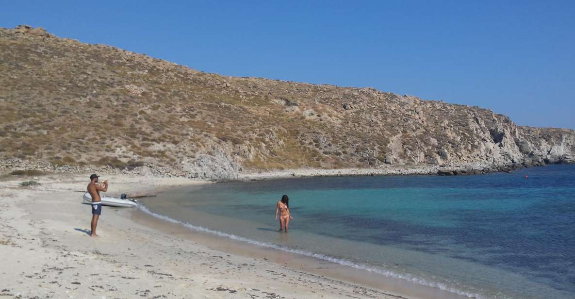 Mykonos: South Beaches & Rhenia Yacht Cruise With Transfers - Experience