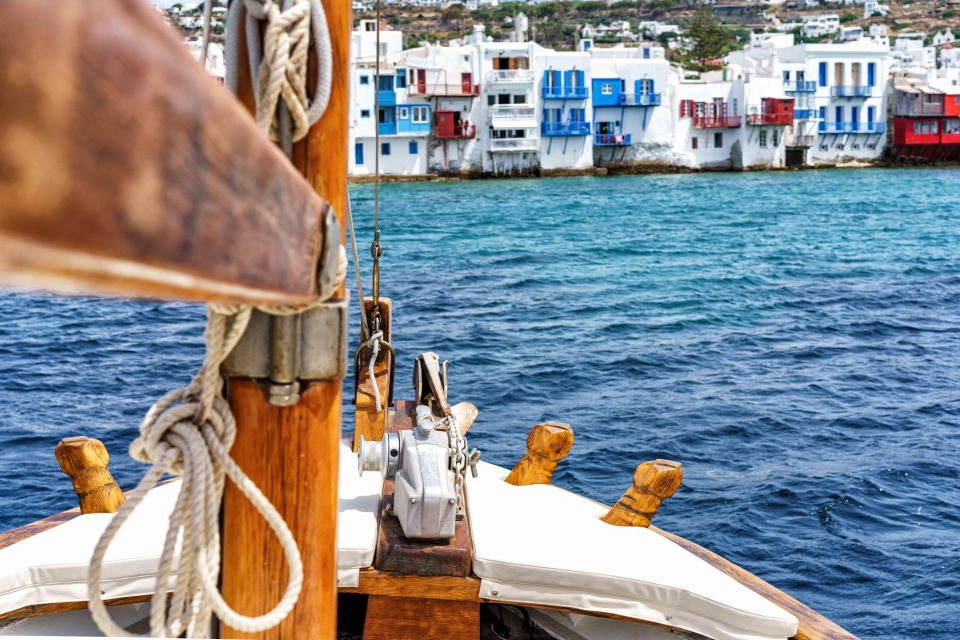MYKONOS SOUTH OR WEST COAST EVENING SEMI PRIVATE CRUISE - Inclusions