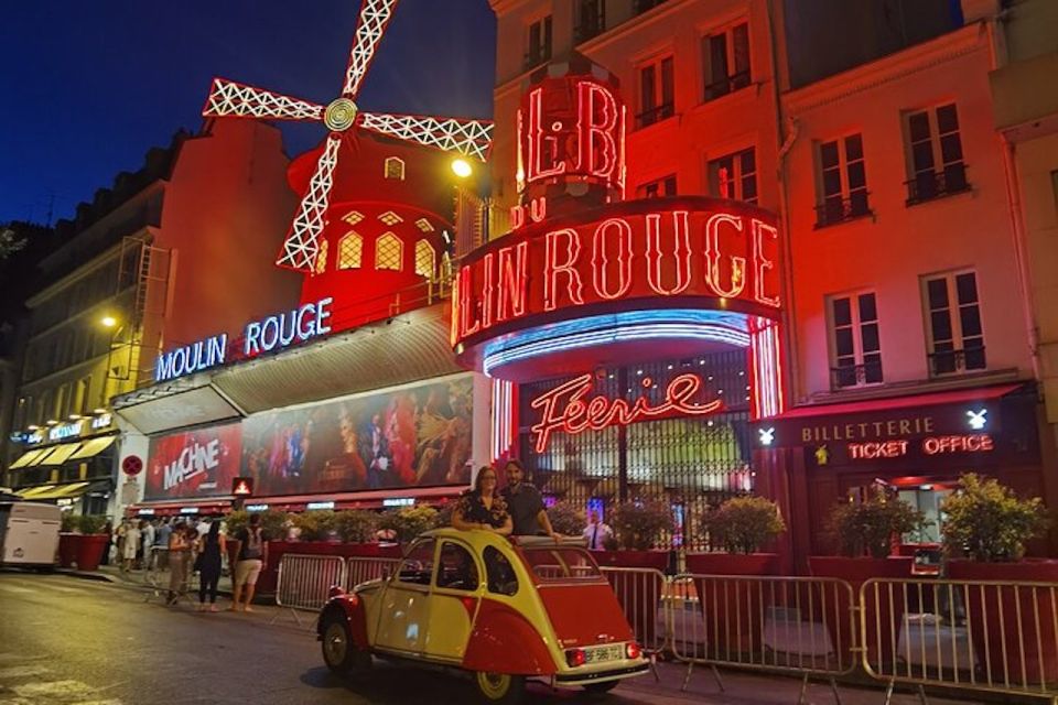 Paris: City Sightseeing Tour at Night in Vintage Car - Full Tour Description