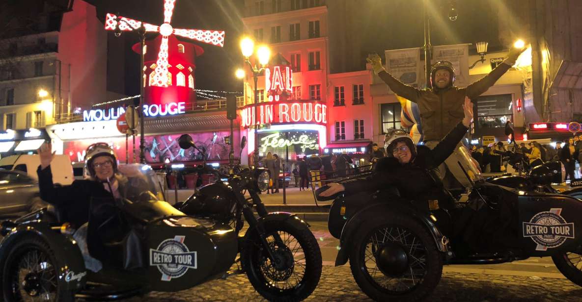 Paris: Romantic Sidecar Tour by Night With Champagne - Tour Inclusions