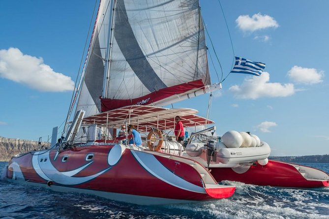 Santorini Sailing Dream Catcher With BBQ Lunch and Drinks - Inclusions and Meeting Details