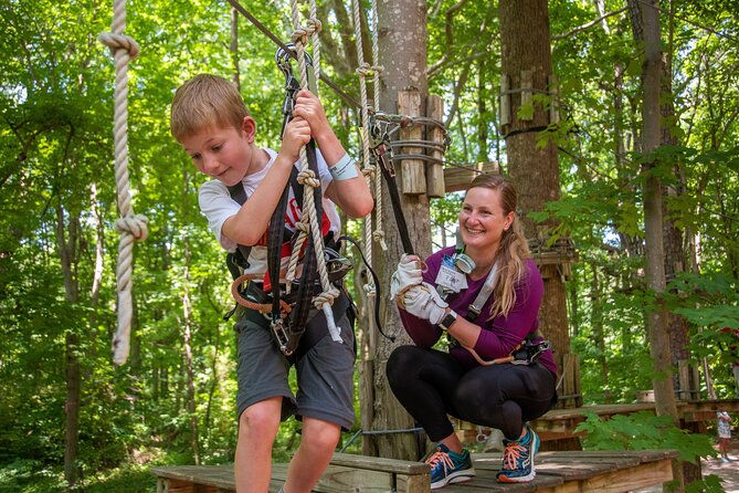 Ziplining and Climbing at The Adventure Park at Virginia Aquarium - Group Events and Team Building Programs