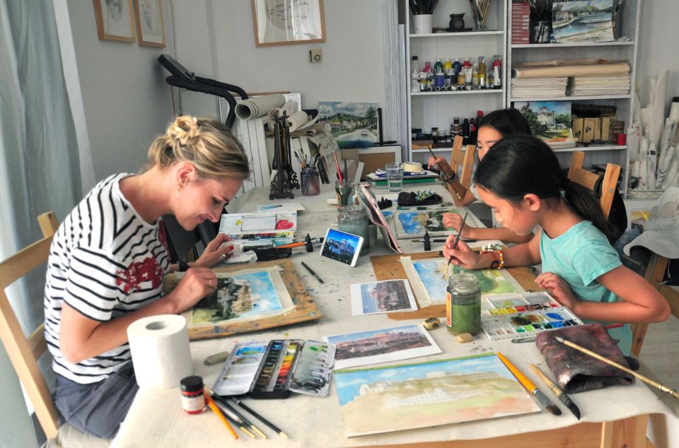 Athens: Watercolor Painting Workshop With Acropolis - Duration and Schedule