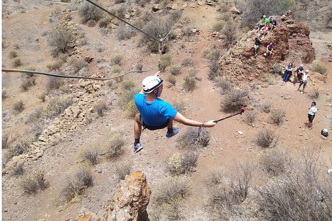 Climbing + Zipline + via Ferrata + Cave. Adventure Route in Gran Canaria - Route Directions and Participant Feedback
