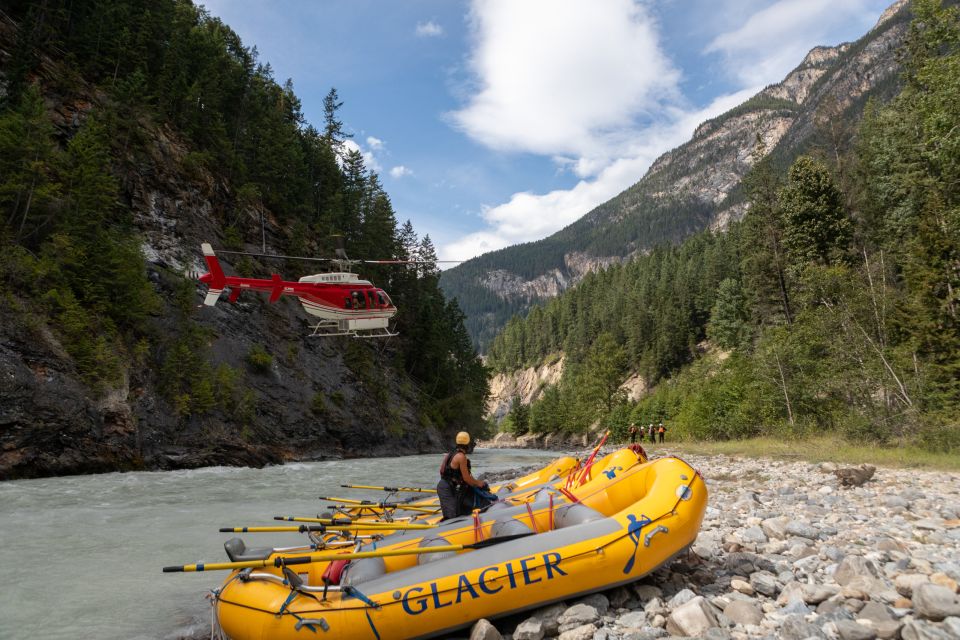 Golden: Kicking Horse River Half-Day Heli Whitewater Rafting - Inclusions