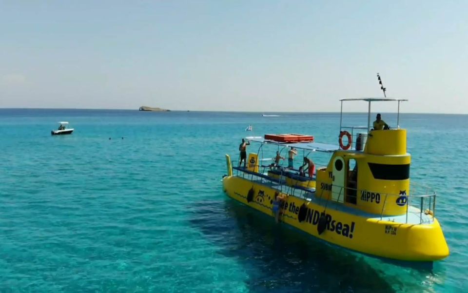 Lindos: Submarine Cruise With Swimming Stop at Navarone Bay - On-Board Experience