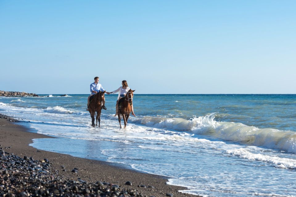 Santorini: Horse Riding Trip to Black Sandy Beach - Important Information