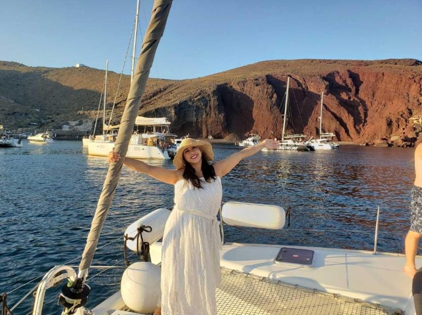 Santorini: Private Luxury Catamaran Cruise With Greek Meal - Inclusions