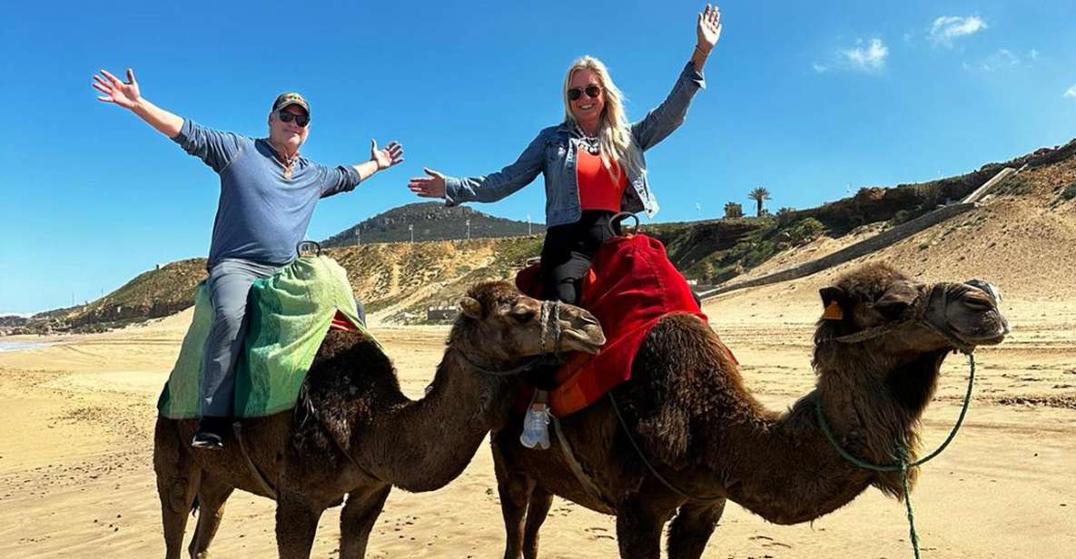 Tangier Tours With Ferry Ticket Camel Trek and Moroccan Food - Experience Description