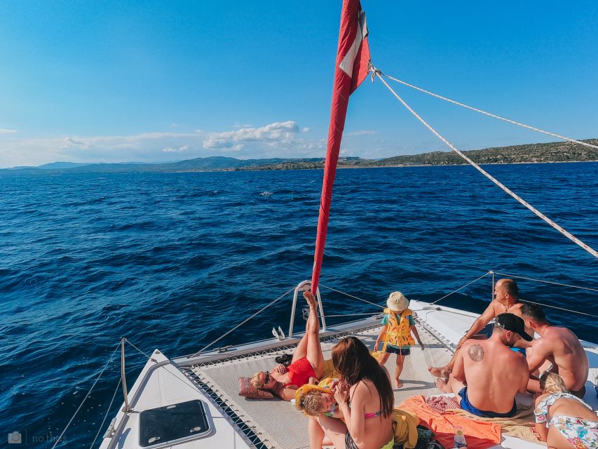 Nikiti: Private Catamaran Day Cruise With Open Bar - Booking and Directions