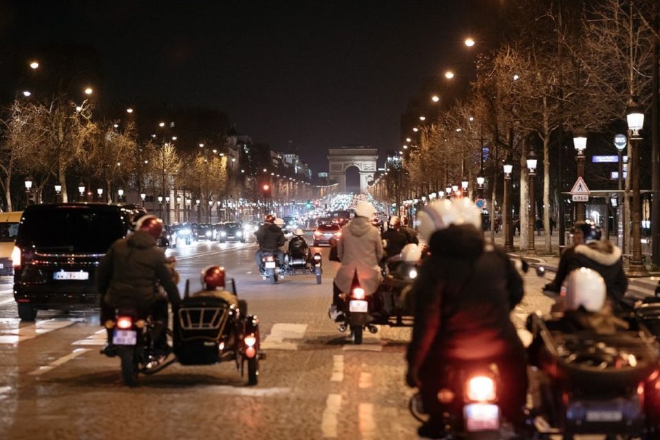 Paris: Romantic Sidecar Tour by Night With Champagne - Common questions
