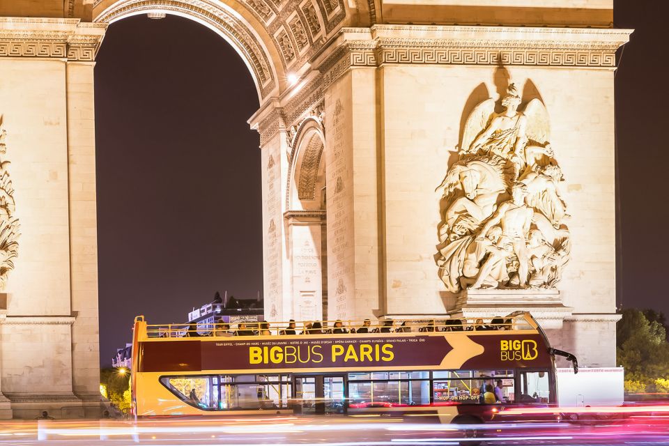 Paris: Sightseeing Night Tour by Open-Top Bus - Onboard Amenities and Services