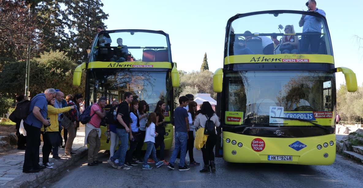 Athens: Hop-On Hop-Off Bus and Cape Sounion Sunset Trip - Sightseeing Experience