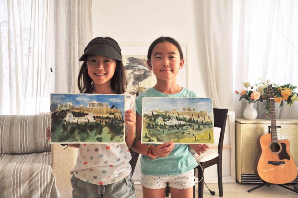 Athens: Watercolor Painting Workshop With Acropolis - Group Size Limit