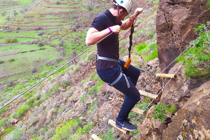 Climbing + Zipline + via Ferrata + Cave. Adventure Route in Gran Canaria - Common questions