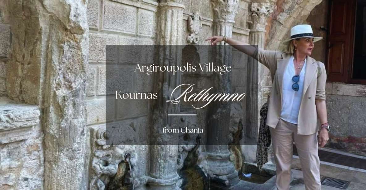 From Chania: Rethymno - Argiroupolis Village - Kournas Lake - Directions