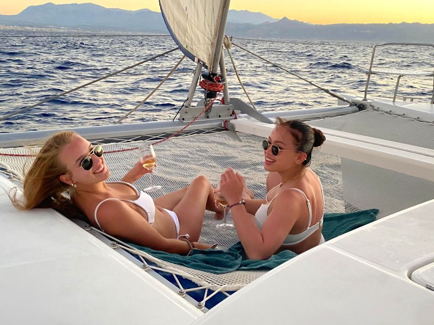 From Rethymno: Sunset Catamaran Cruise With Wine and Cheese - Highlights