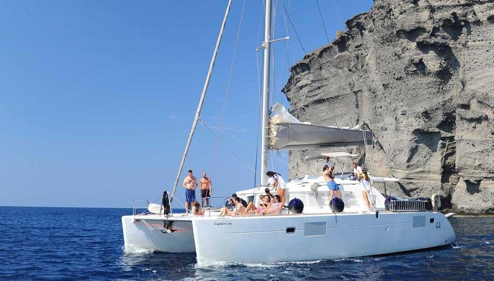 Santorini: Private Luxury Catamaran Cruise With Greek Meal - Directions